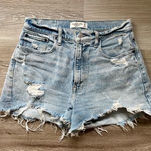 Abercrombie & Fitch Curve Love High Rise Mom Short, size 28/6